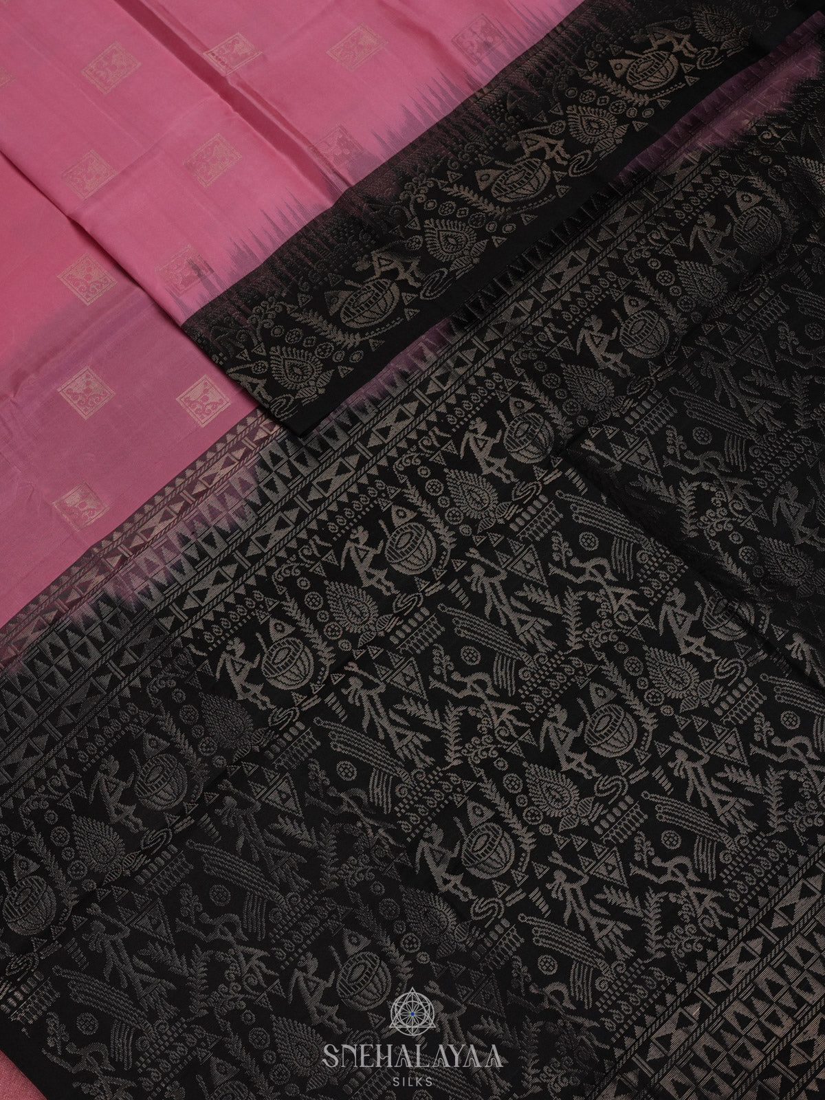 Pink Kanjivaram Silk Saree