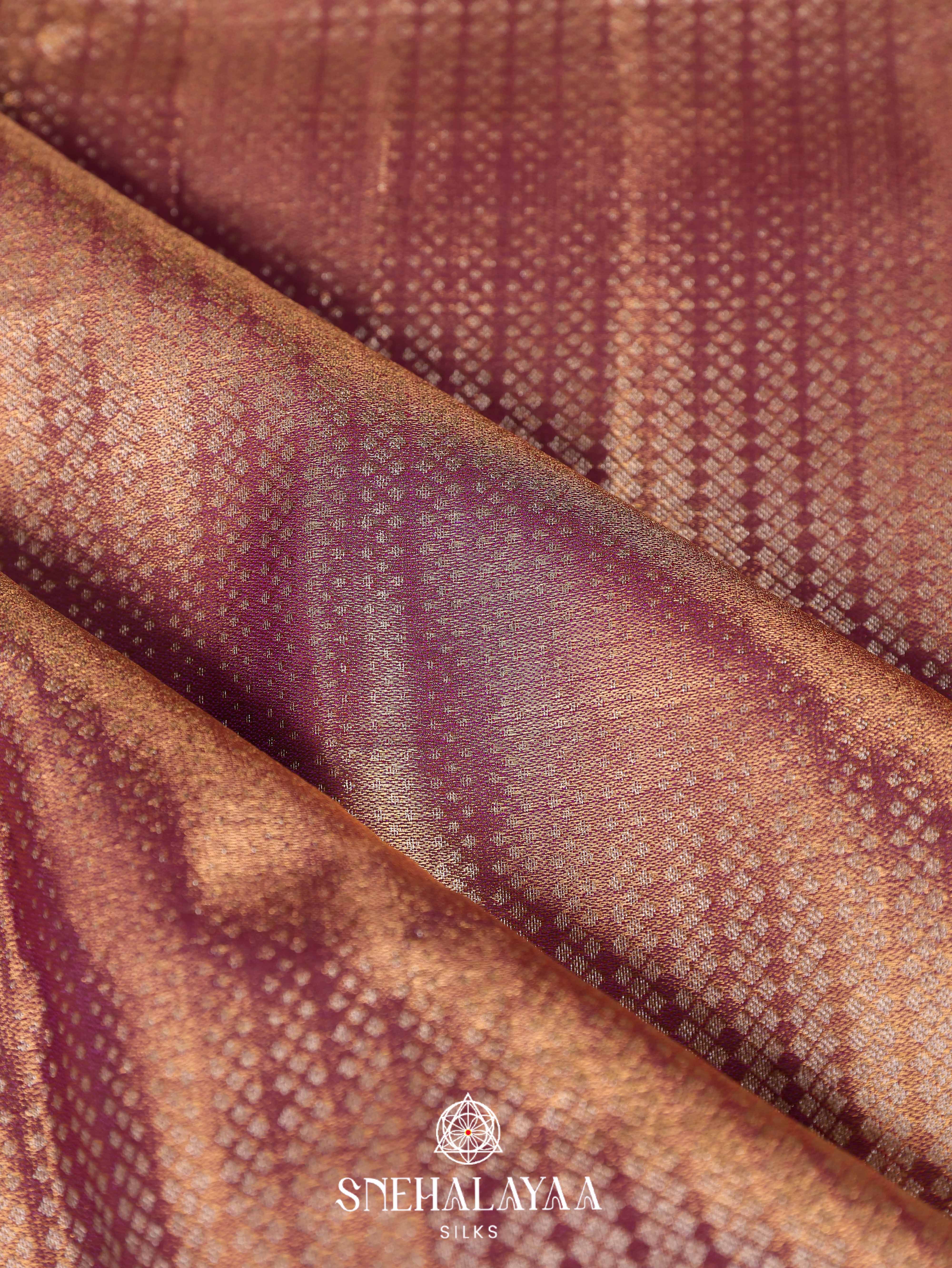 Rose Pink Art Silk Saree