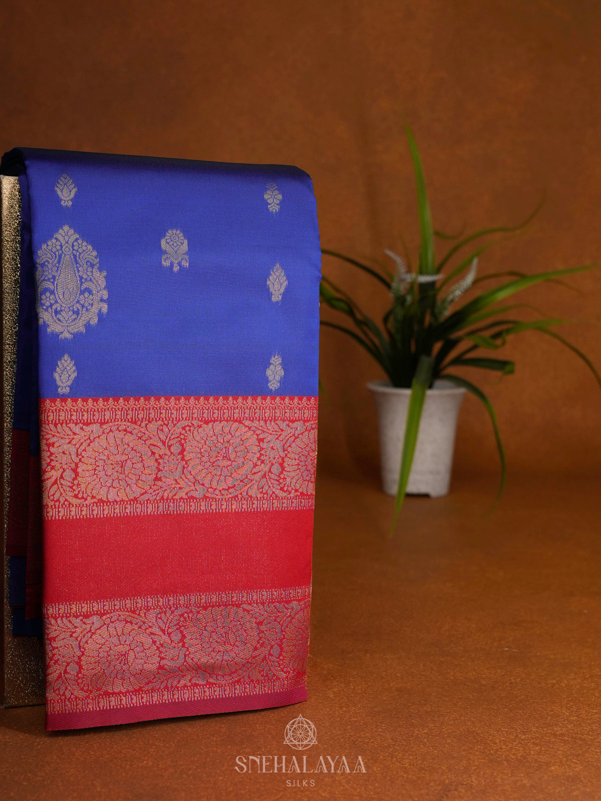 Royal Blue Art Silk Saree