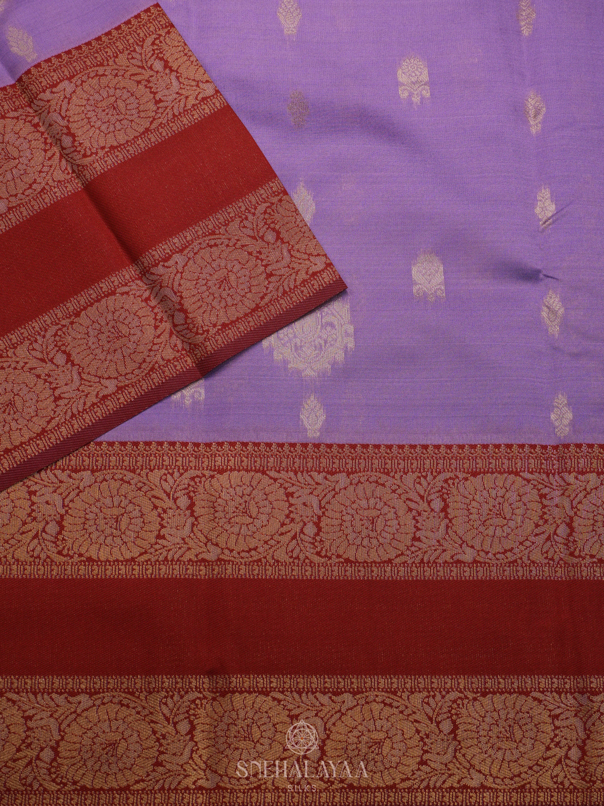 Lavender Art Silk Saree