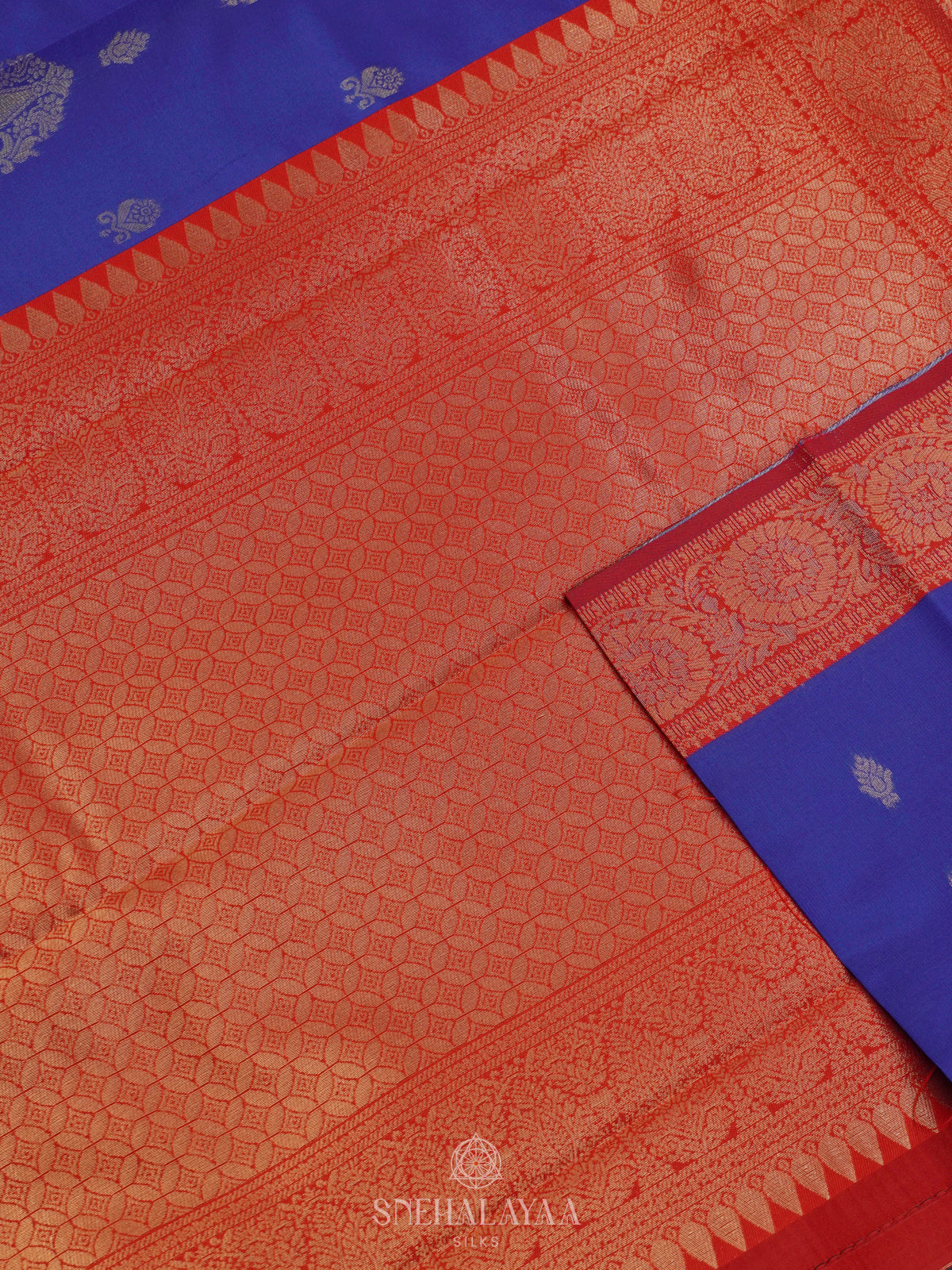 Royal Blue Art Silk Saree