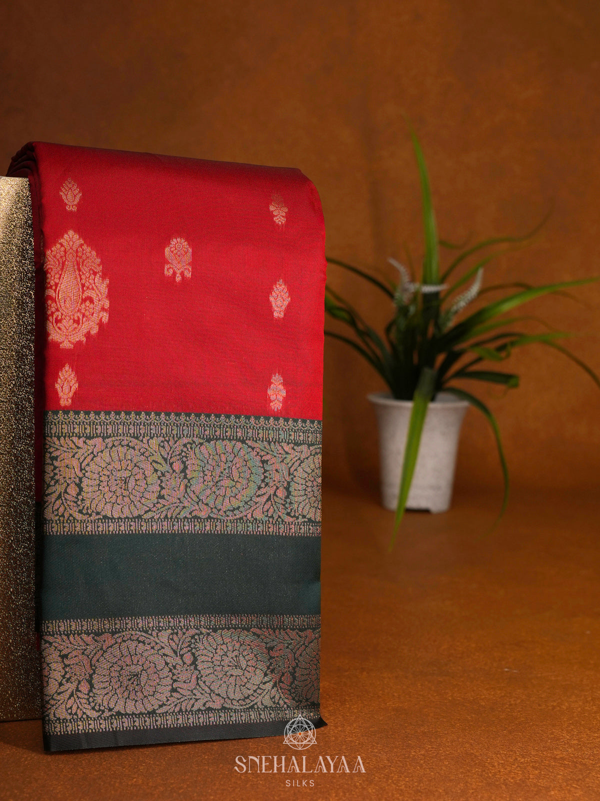 Red Art Silk Saree