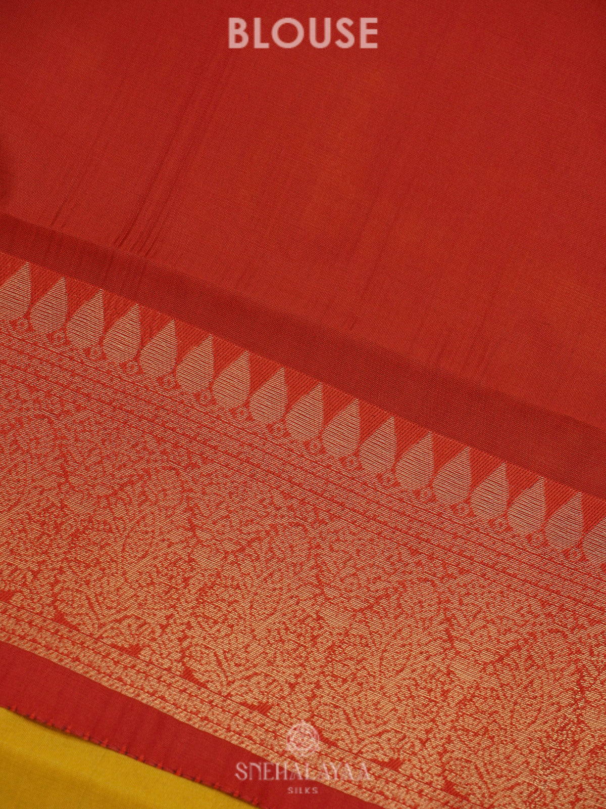 Mango Yellow Art Silk Saree