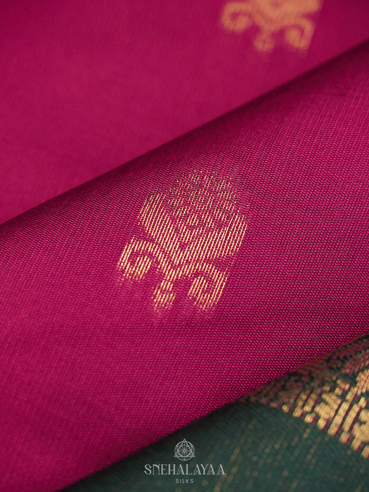 Magenta Pink Art Silk Saree