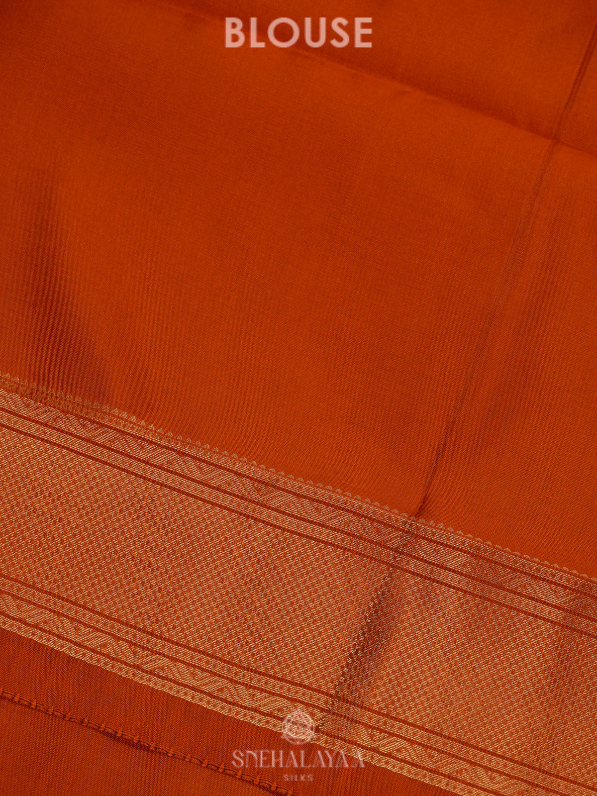 Orange Art Silk Saree
