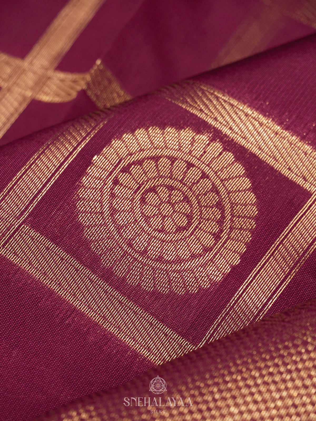 Purple Art Silk Saree