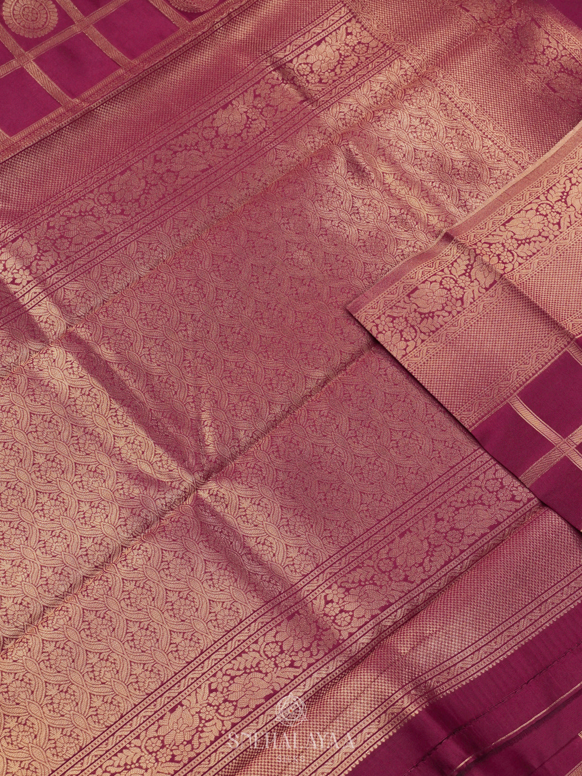 Purple Art Silk Saree