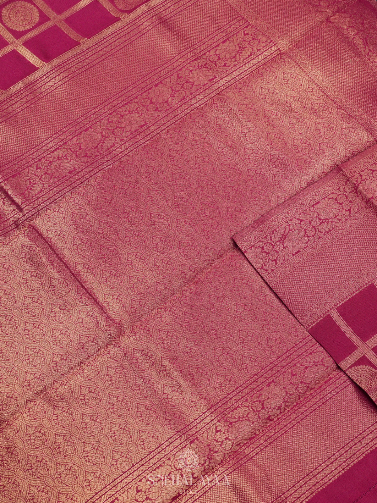 Magenta Pink Art Silk Saree