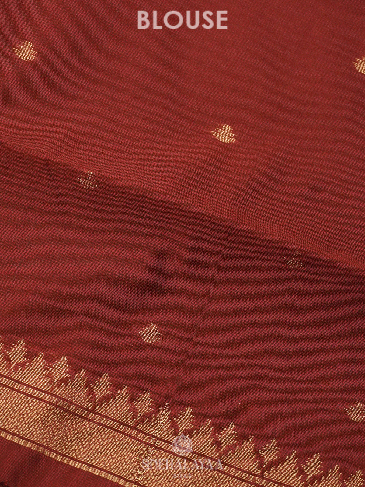 Brown Art Silk Saree