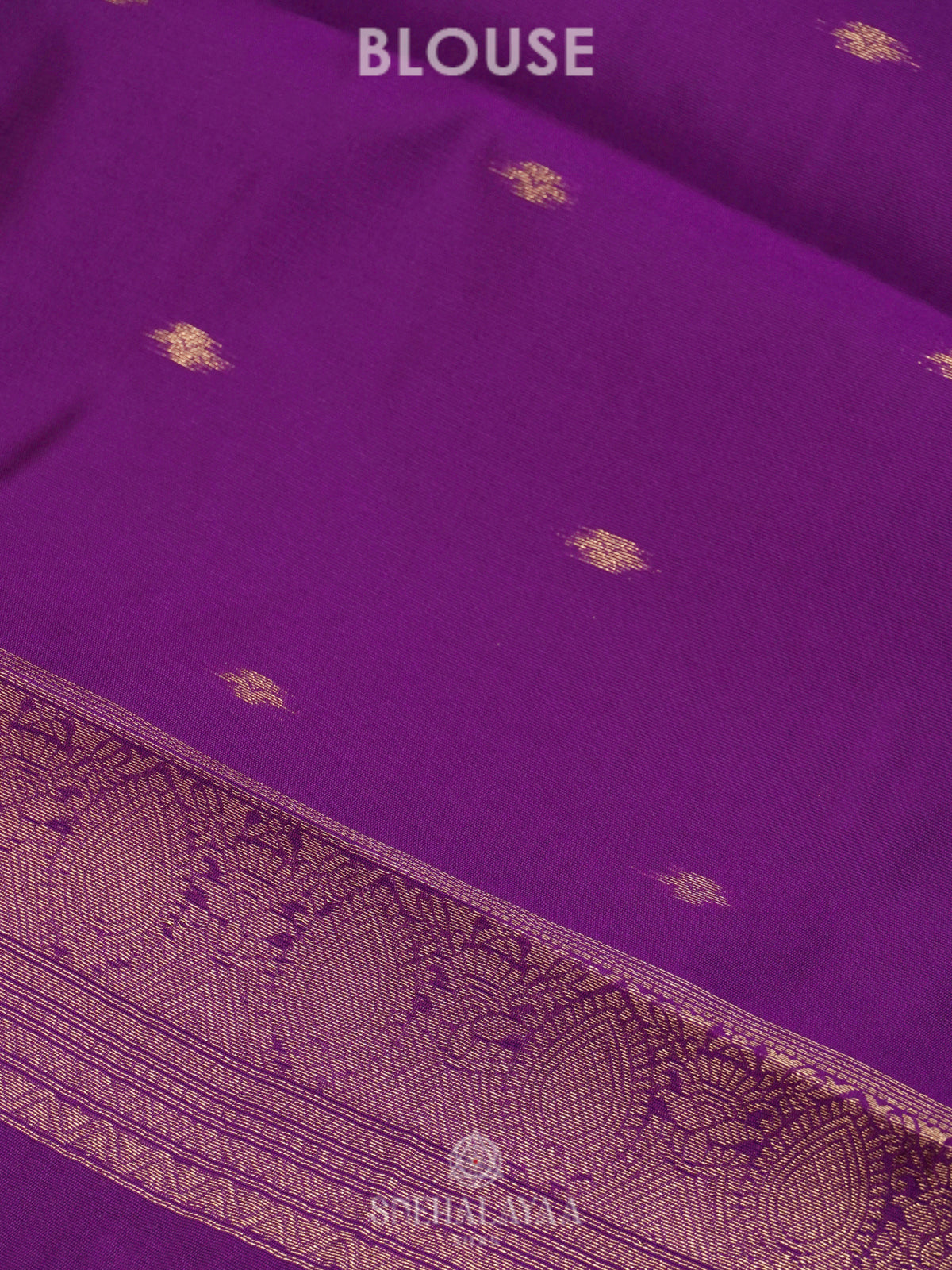 Purple Art Silk Saree