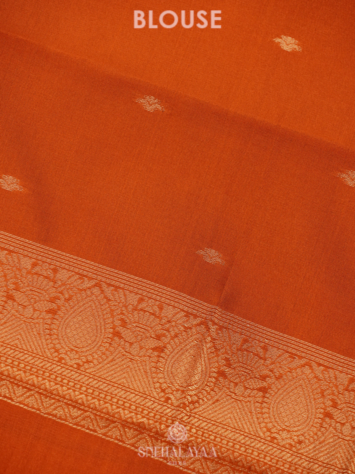 Orange Art Silk Saree