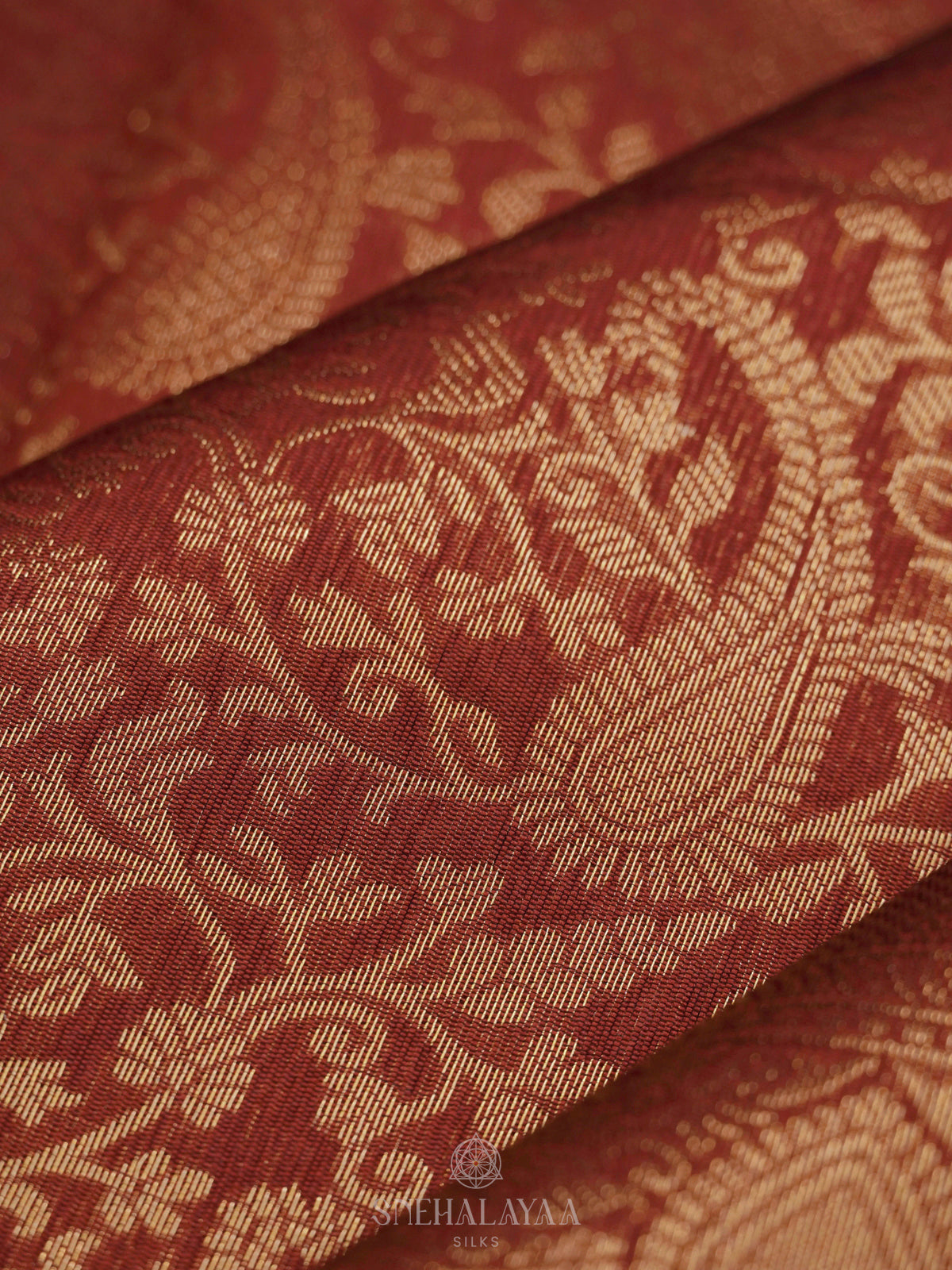 Brown Art Silk Saree