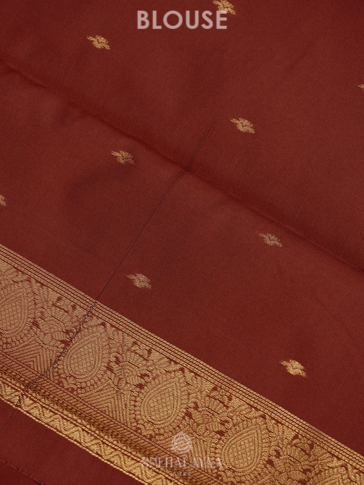 Brown Art Silk Saree