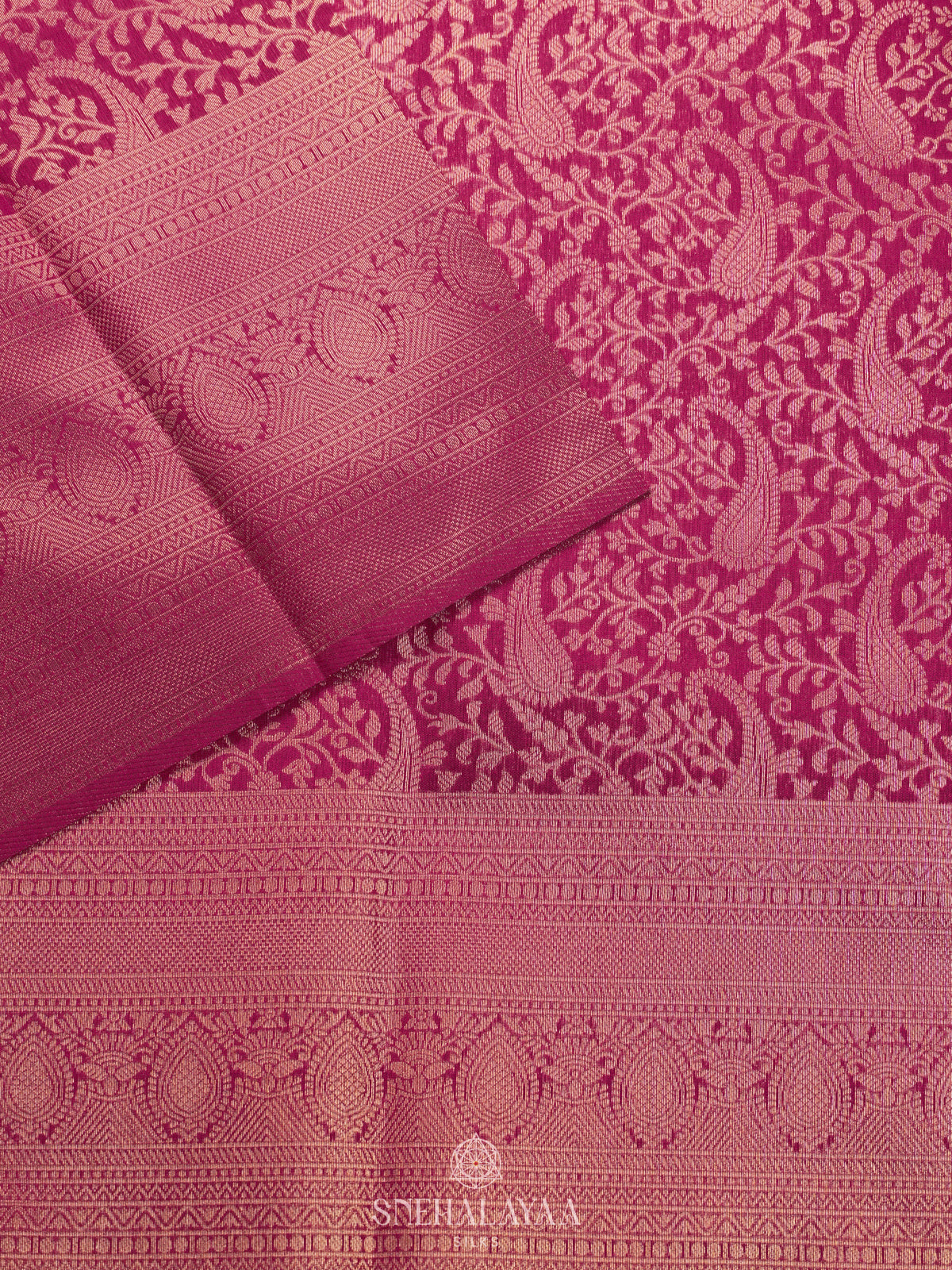 Purple Art Silk Saree