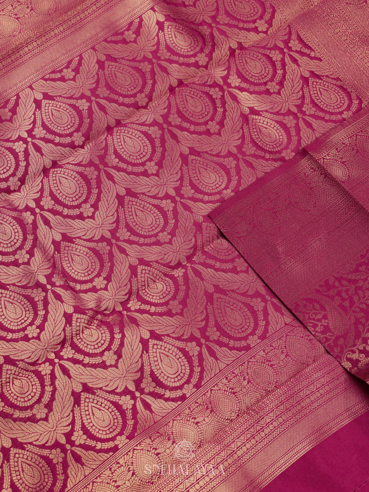 Purple Art Silk Saree