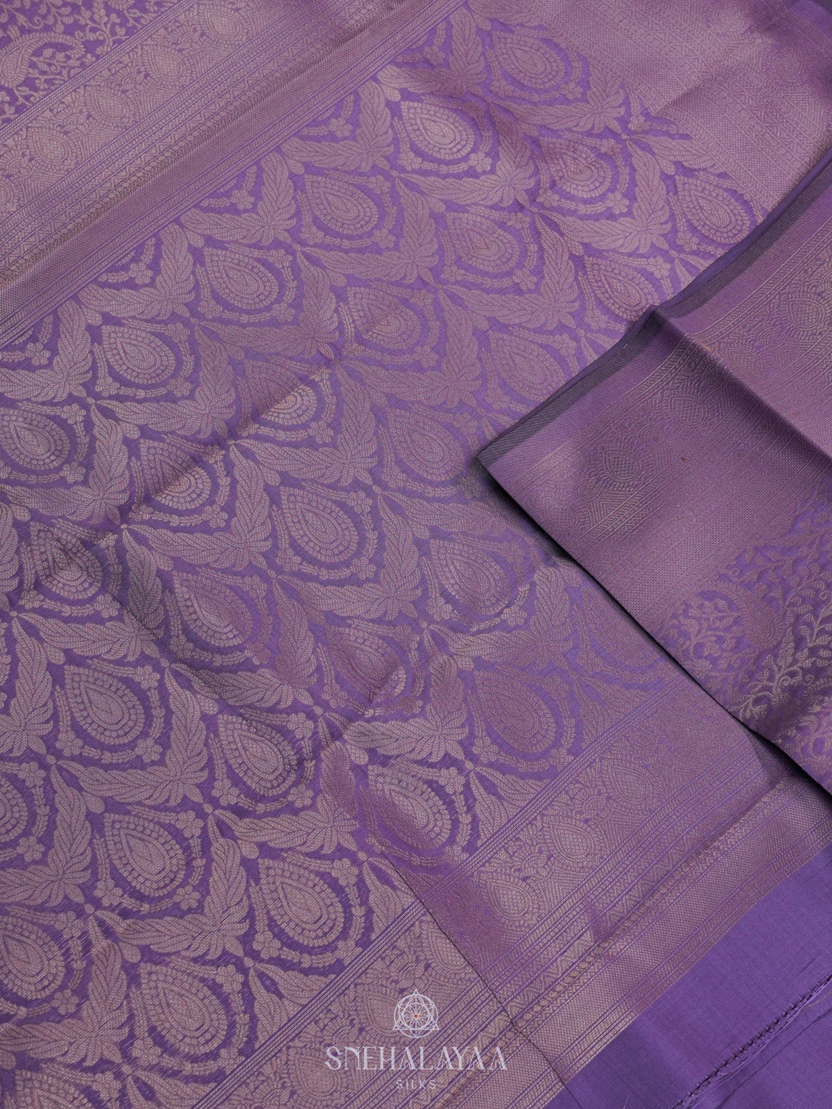 Lavender Art Silk Saree
