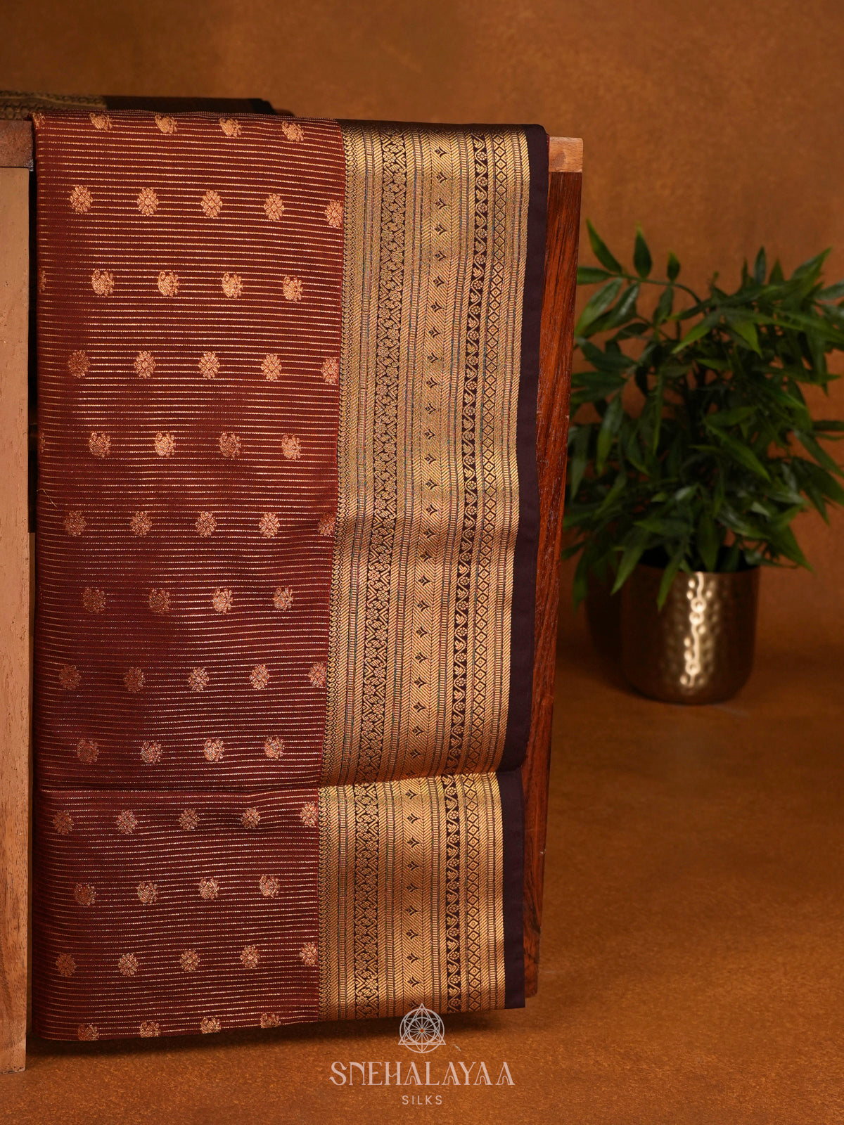 Maroon Soft Silk Saree