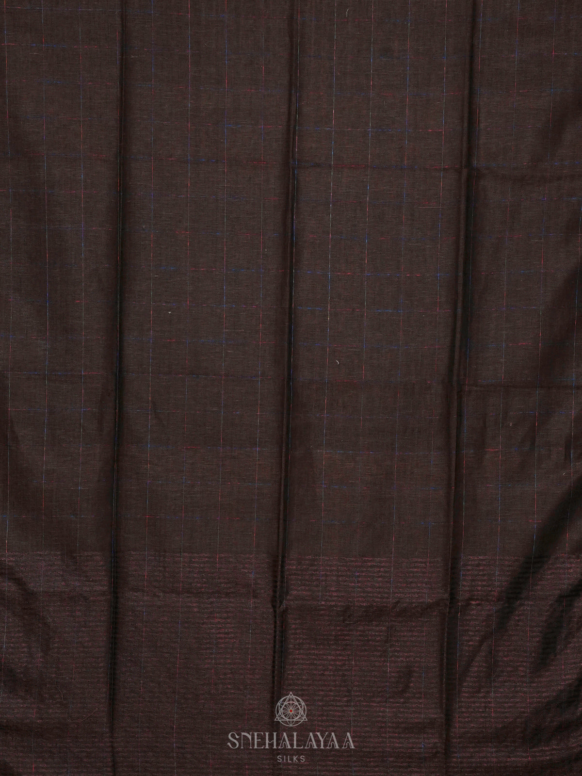 Brown Linen Saree