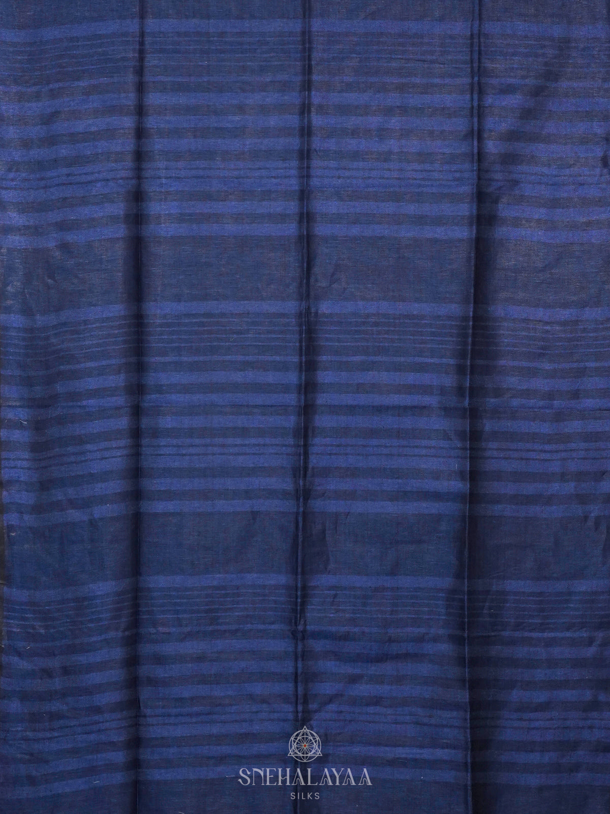 Blue Linen Saree
