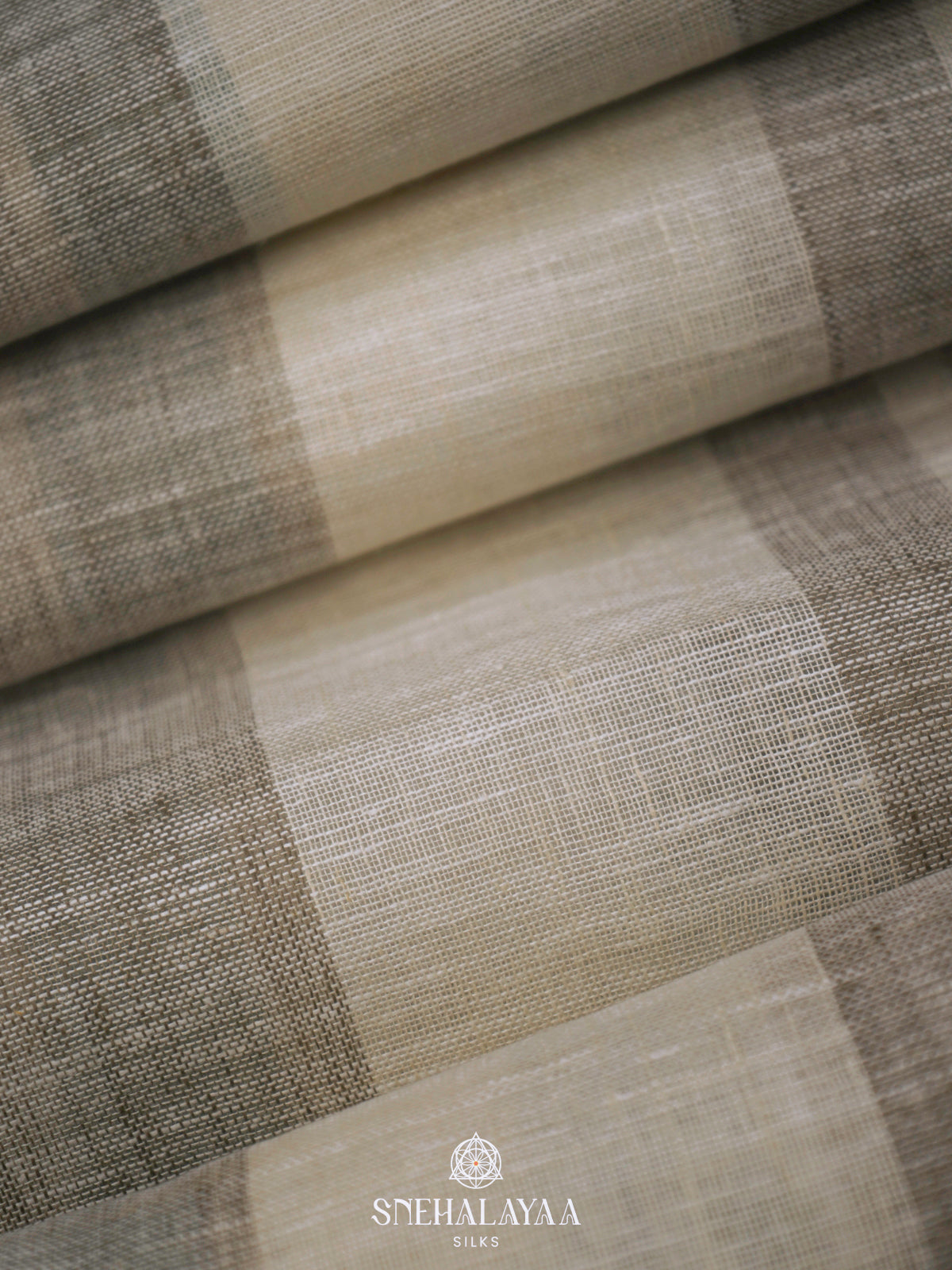 Off White Linen Saree