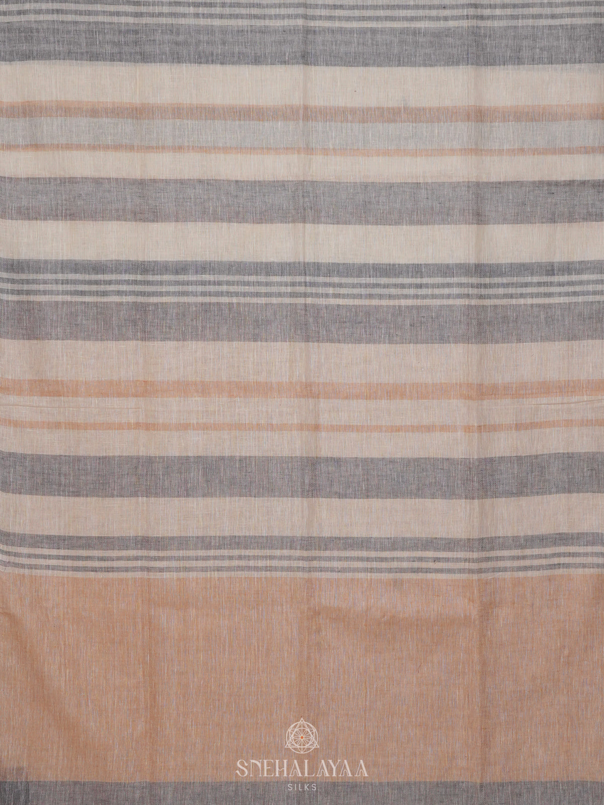 Off White Linen Saree