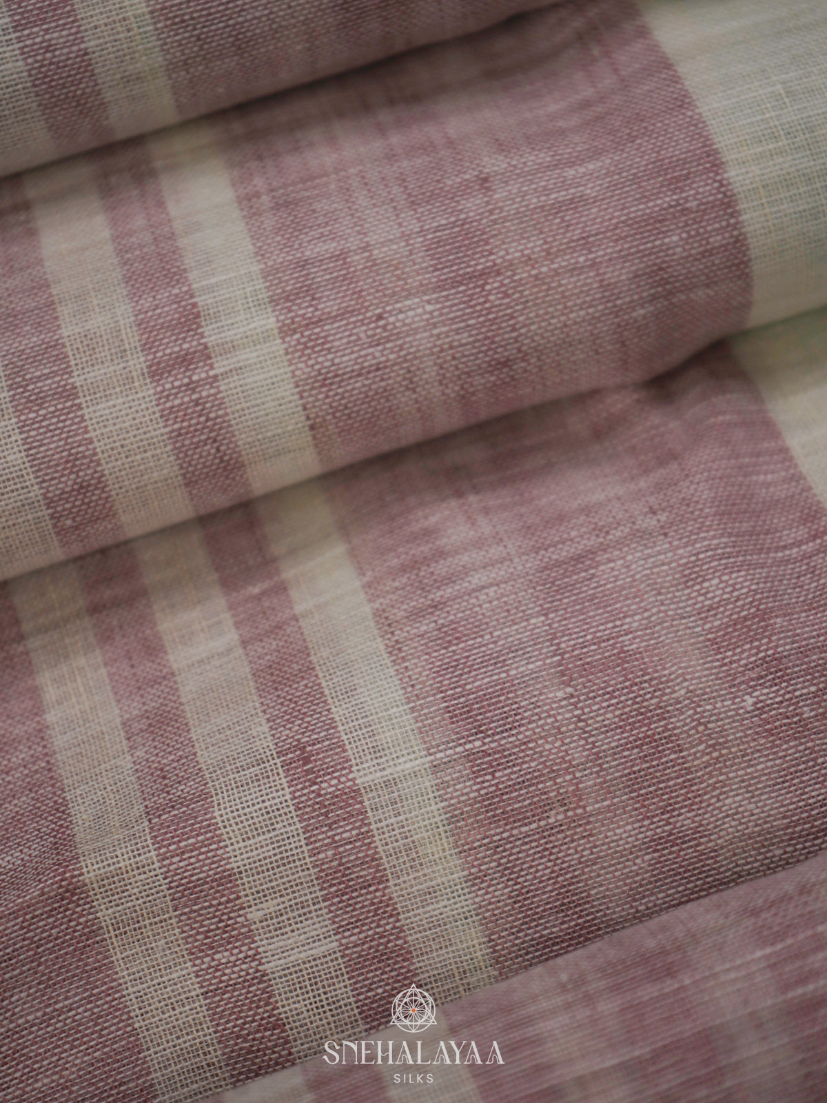 Off White Linen Saree