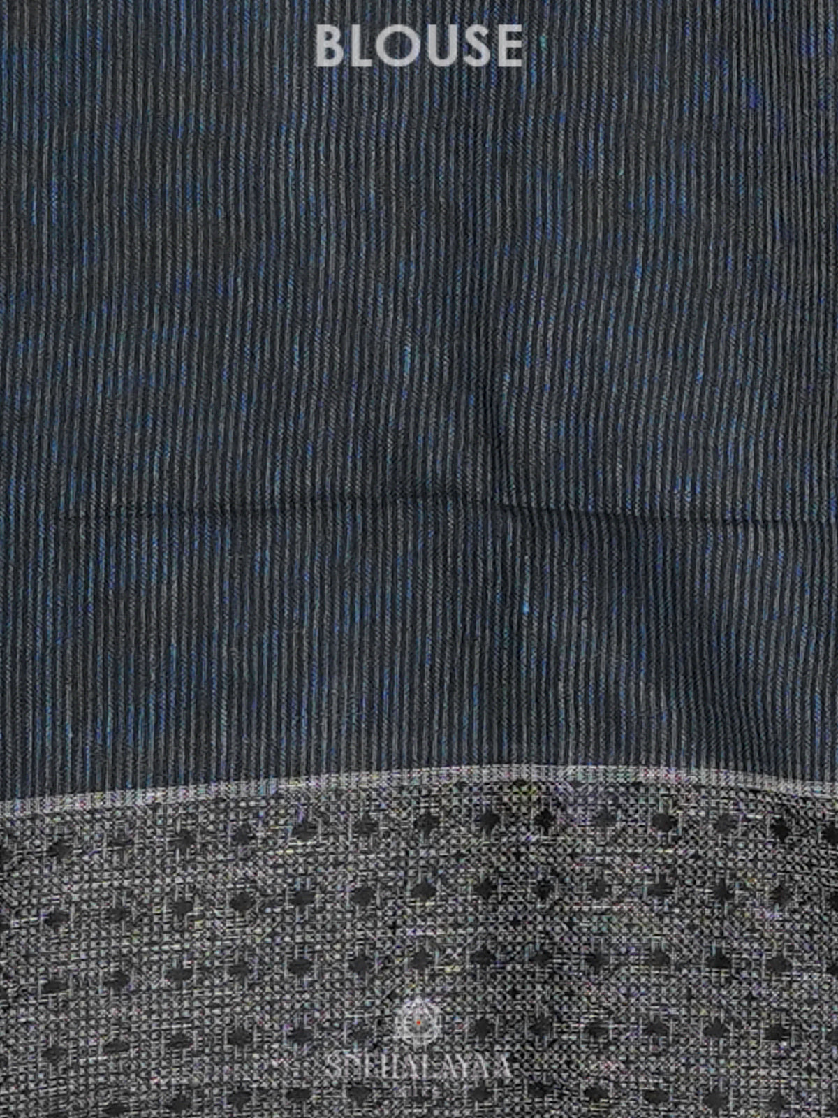 Blue Linen Saree