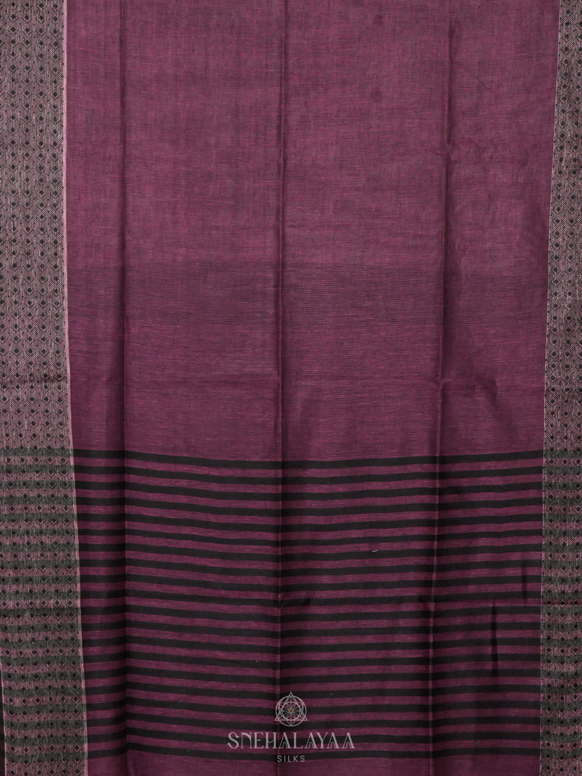Mauve Linen Saree