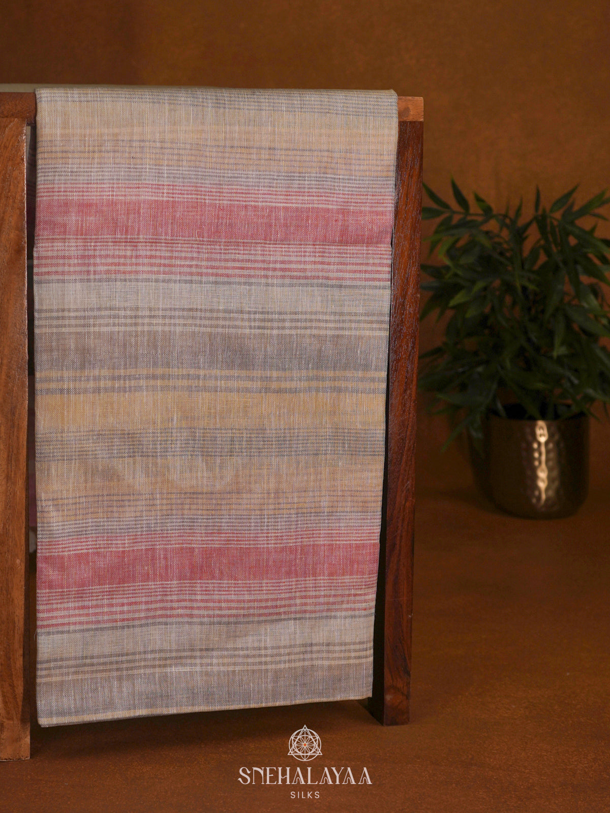 Off White Linen Saree