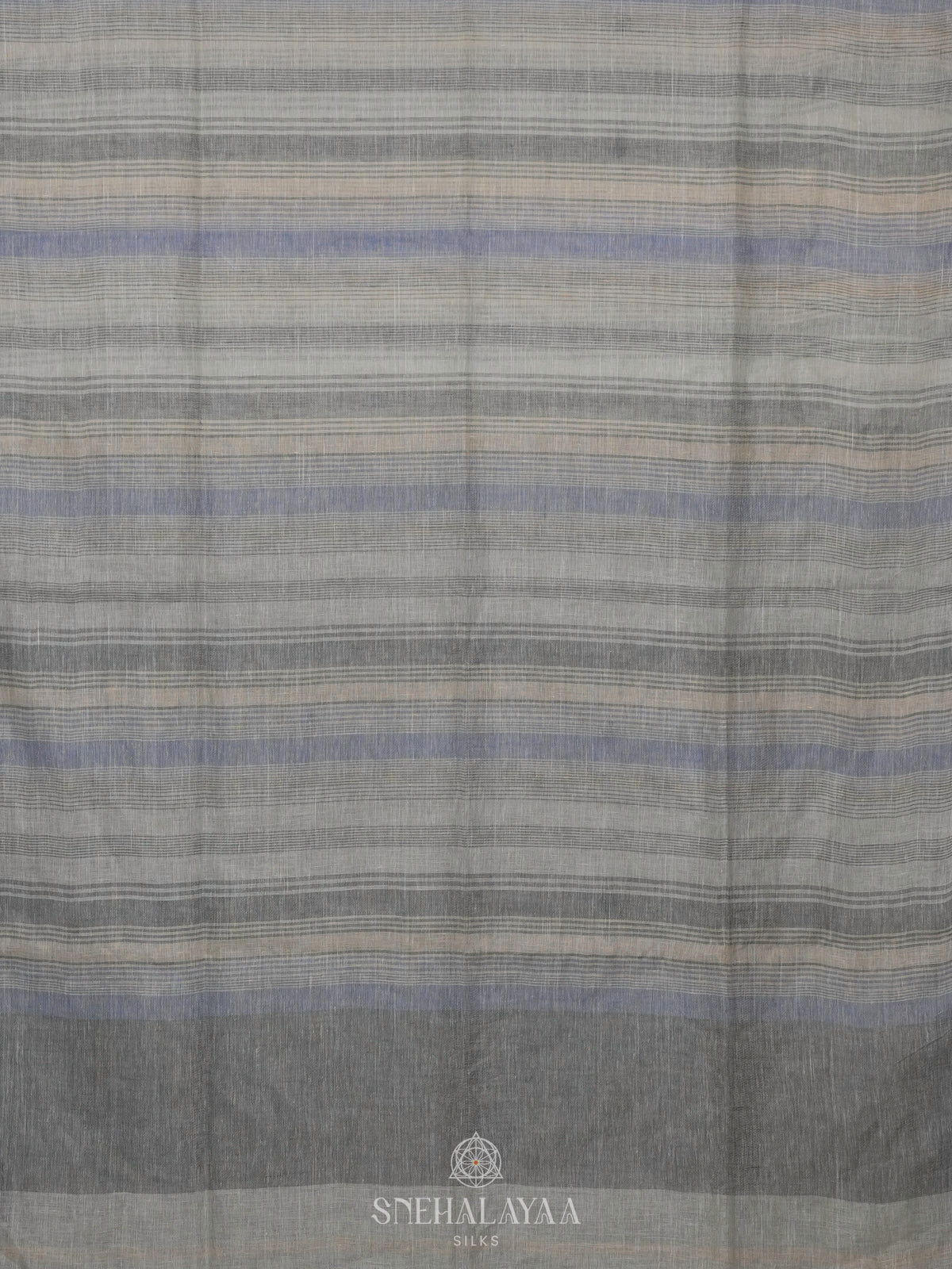 Pale Blue Linen Saree