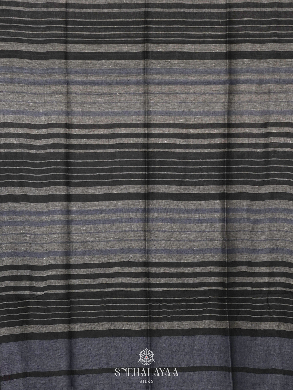 Grey Linen Saree