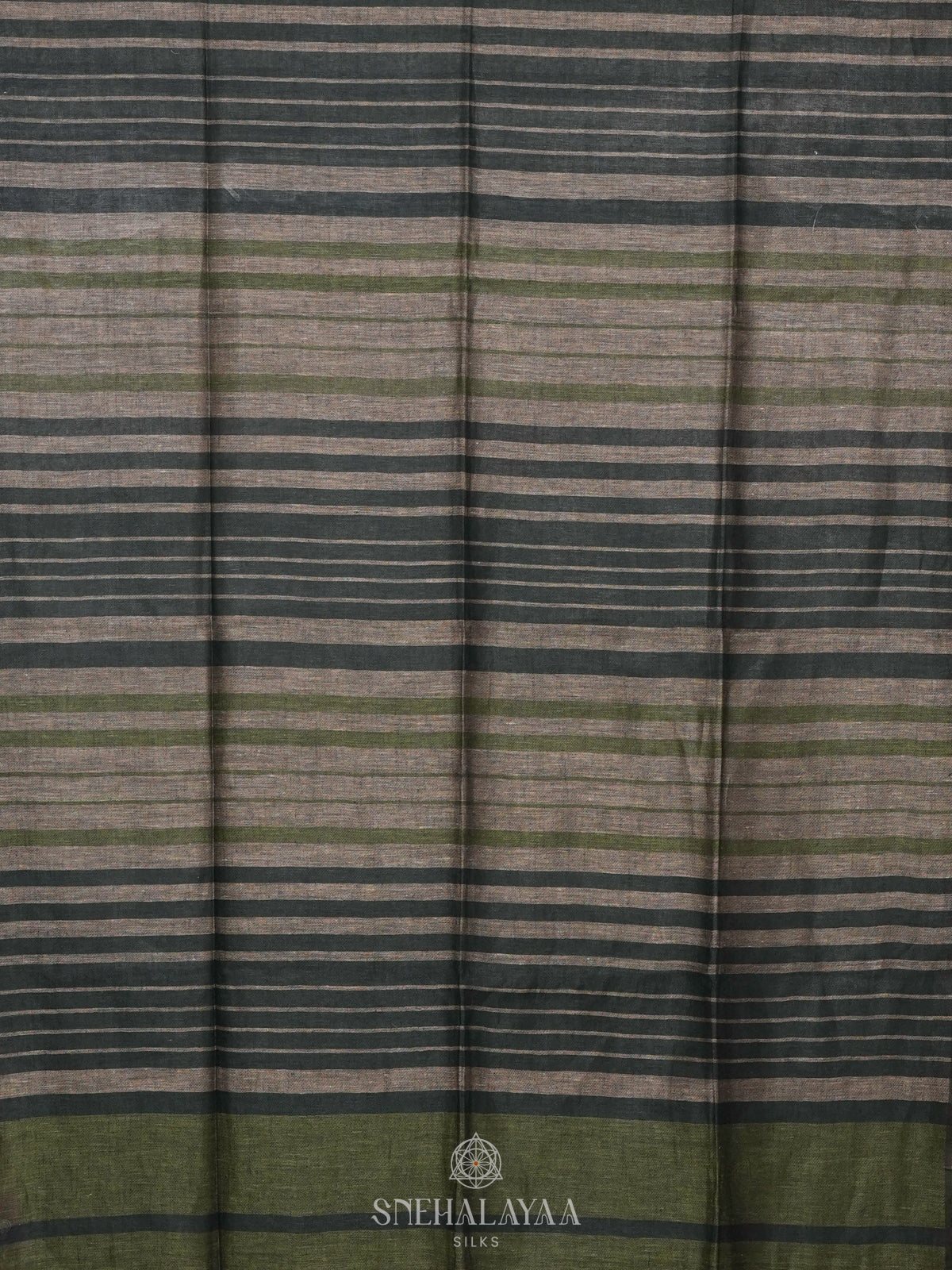 Grey Linen Saree