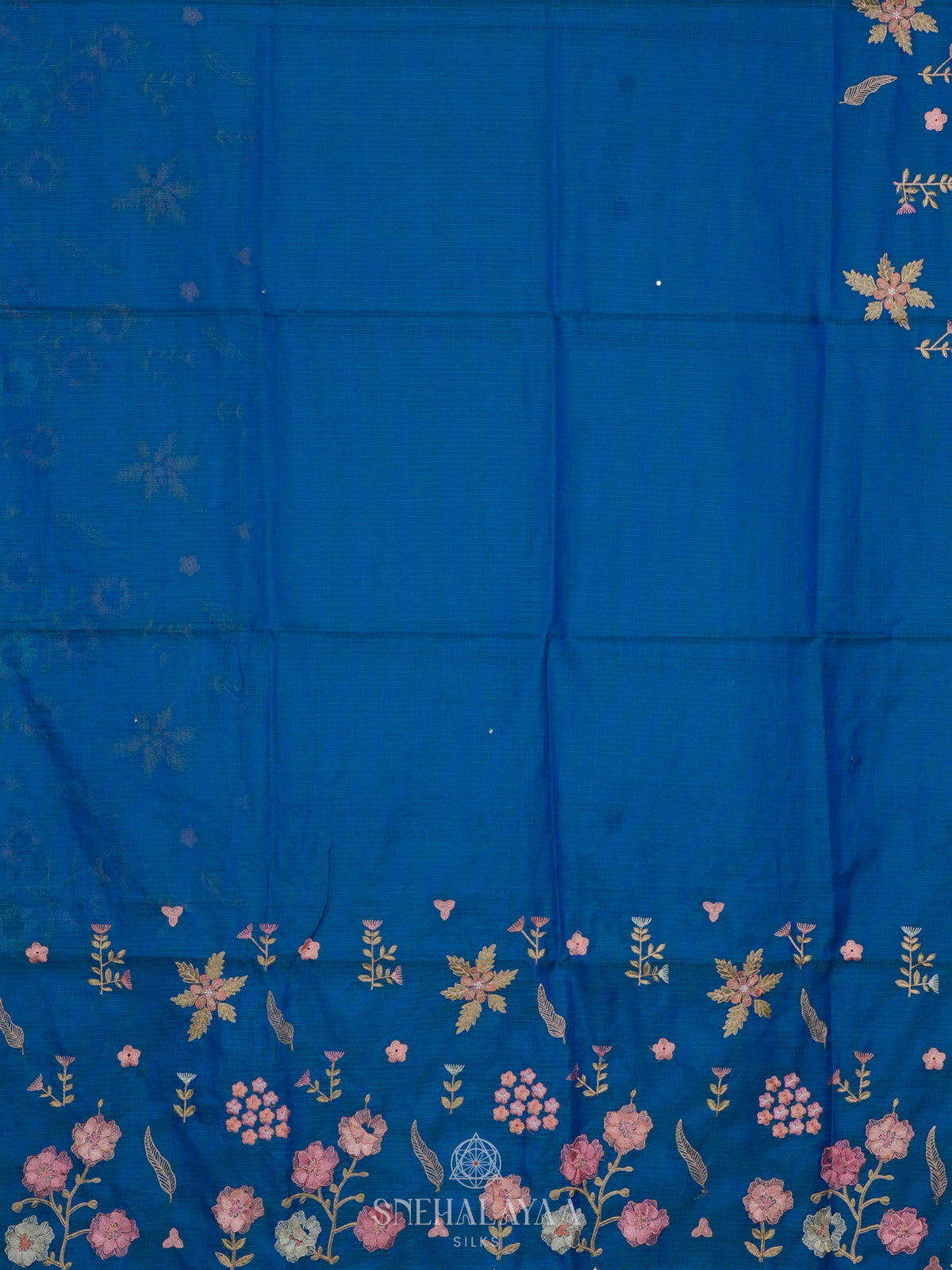 Navy Blue Kota Saree