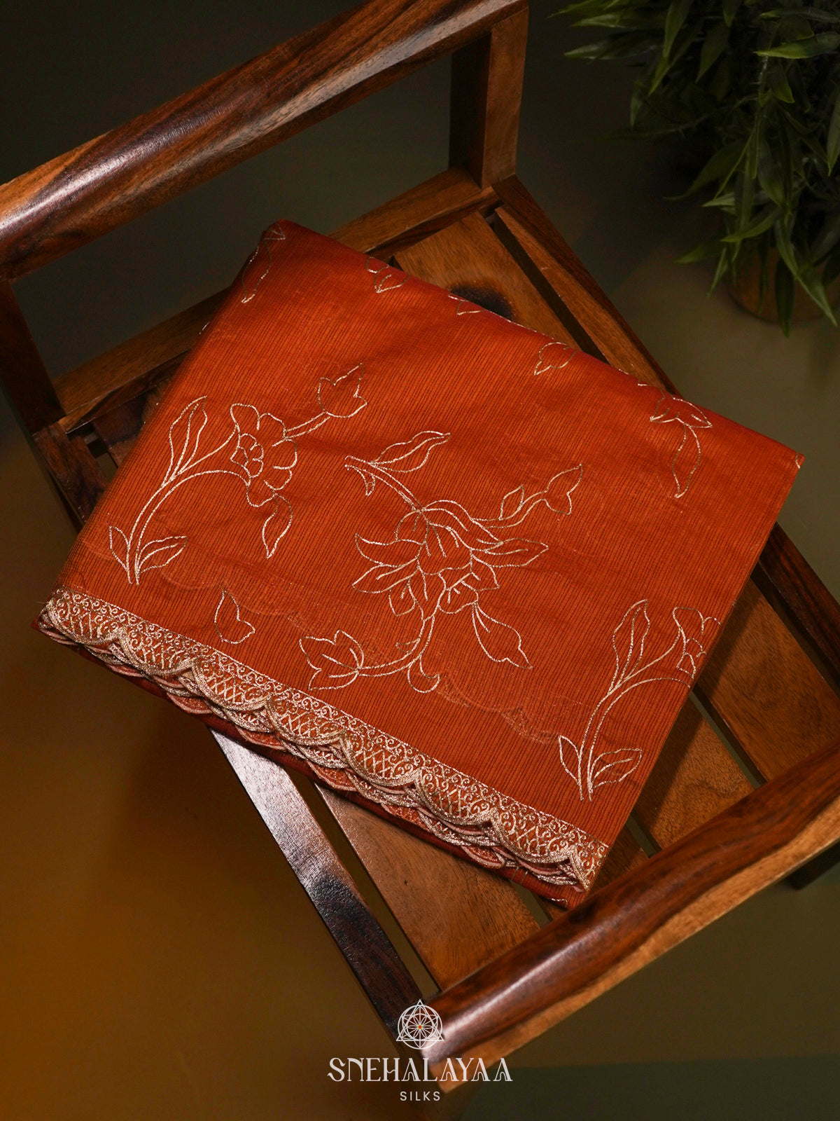 Orange Kota Saree