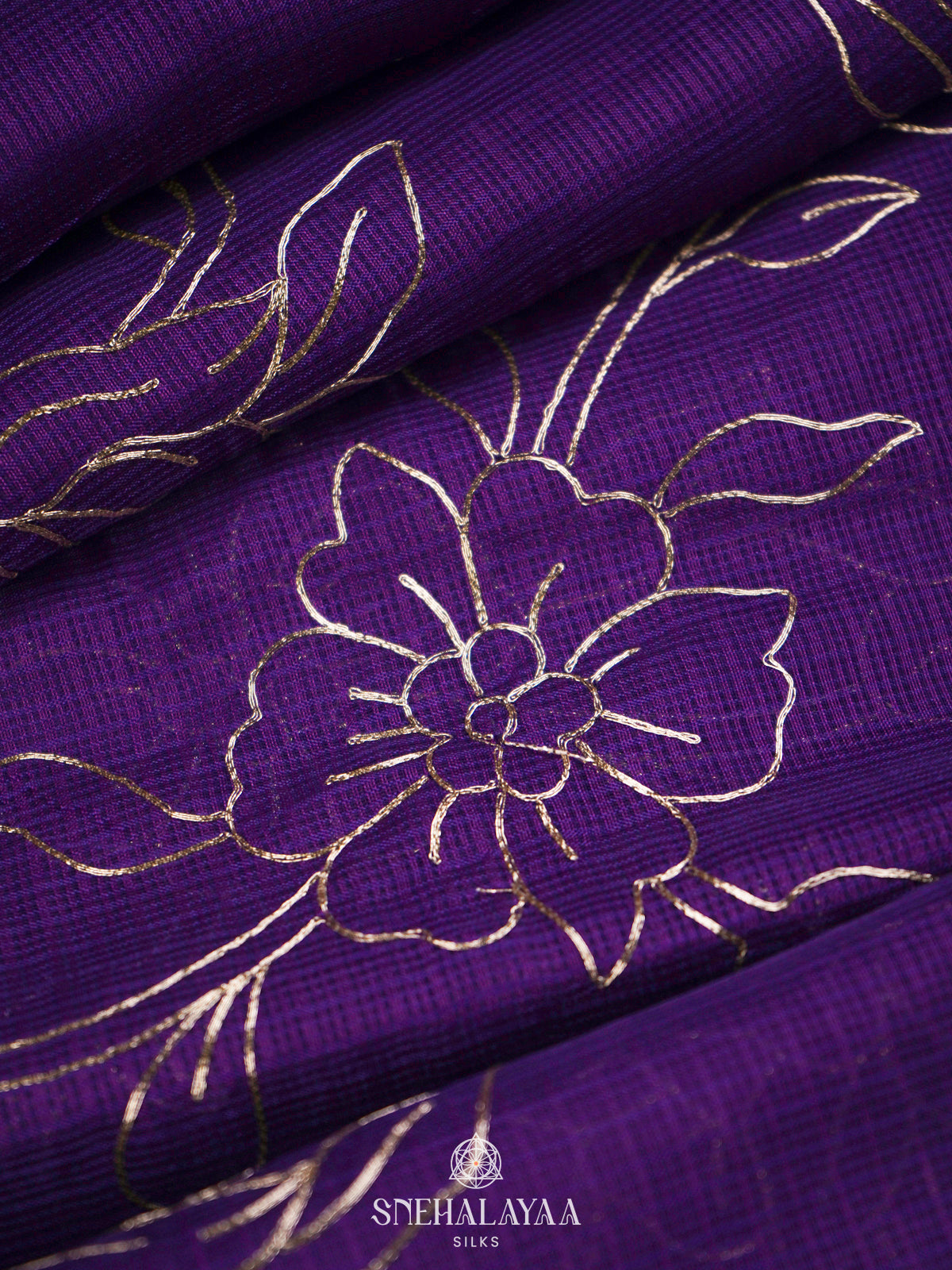 Purple Kota Saree