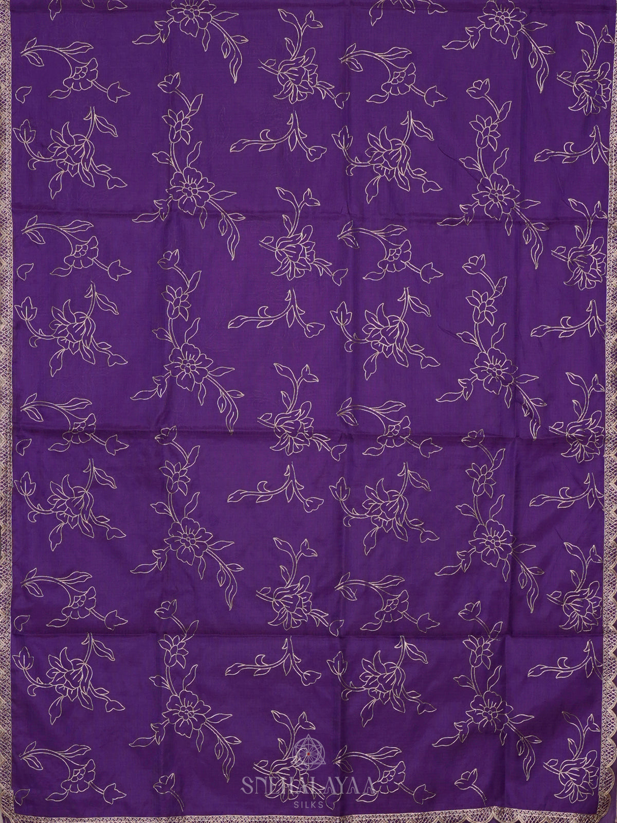 Purple Kota Saree