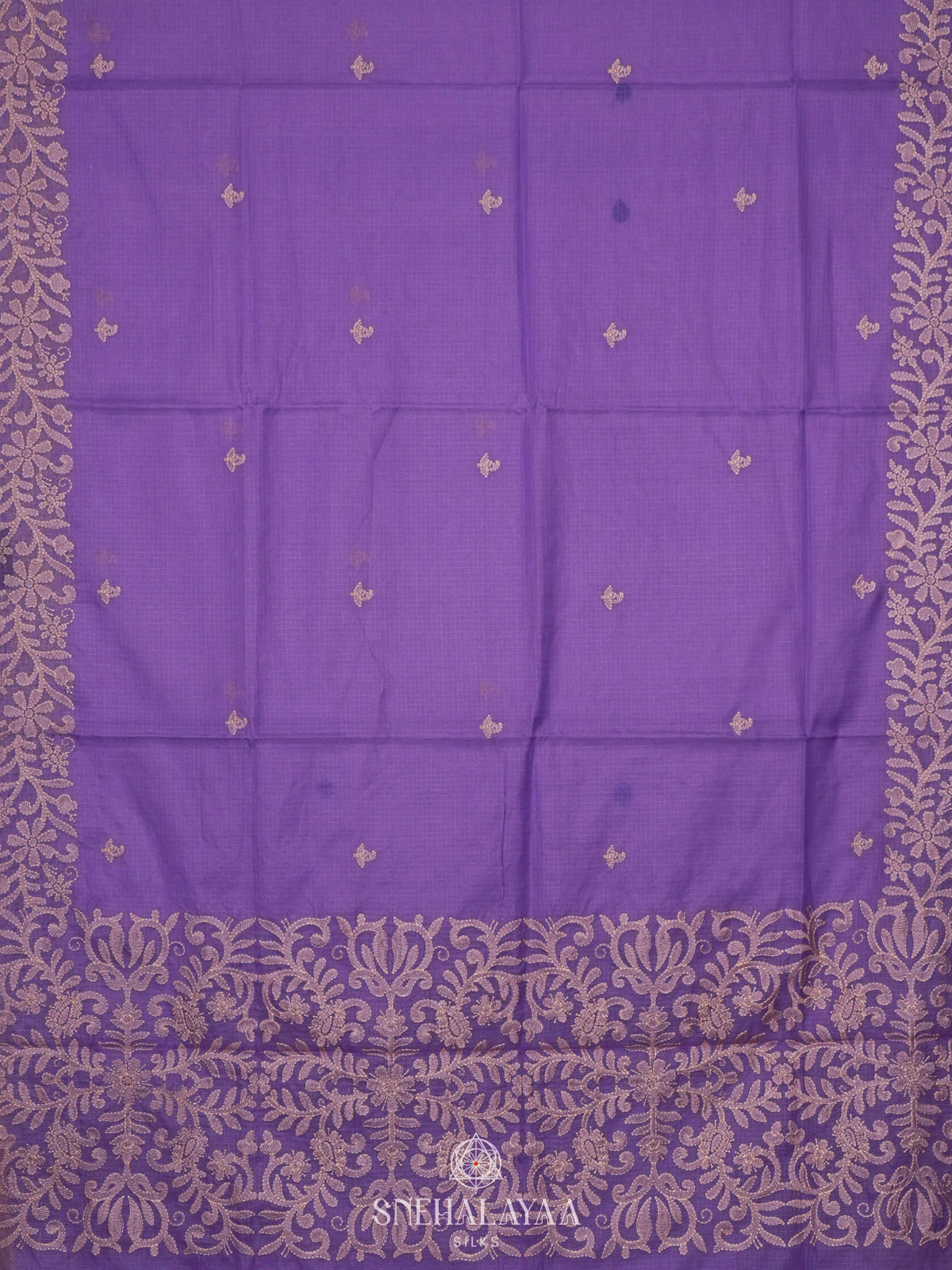 Lavender Kota Saree