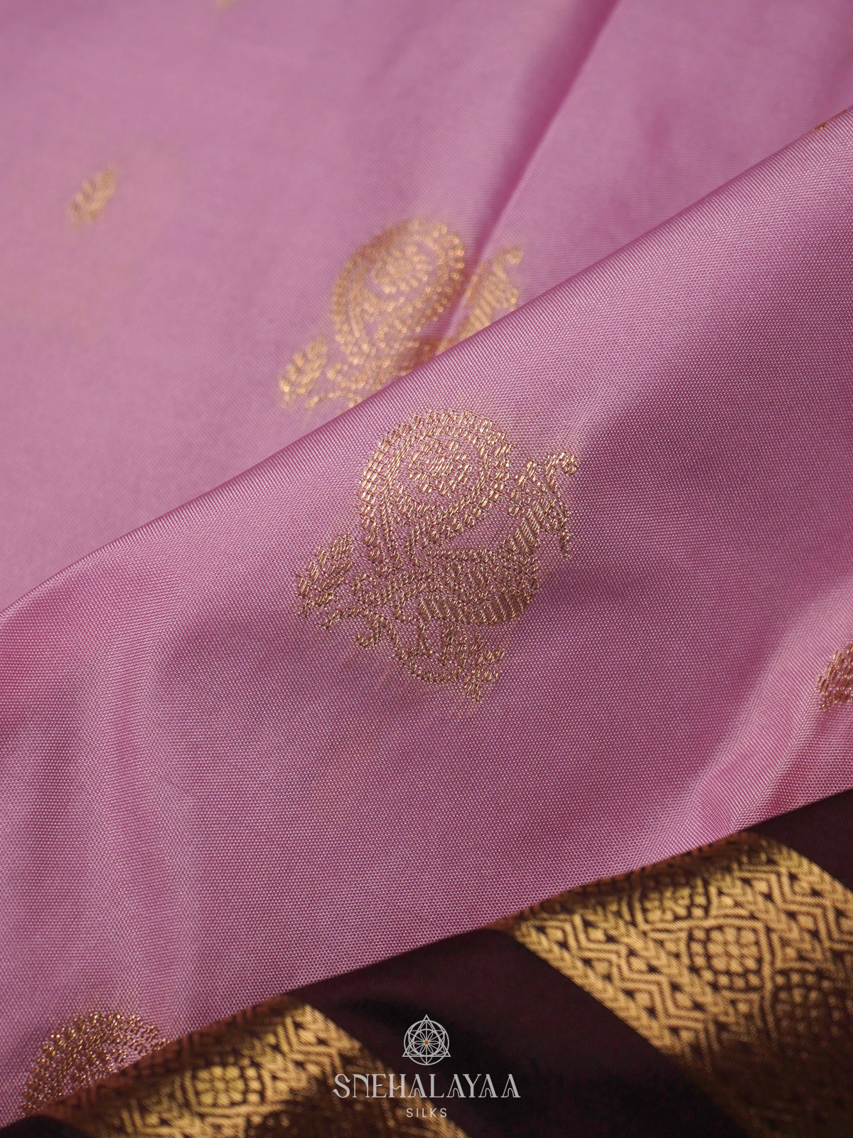 Lilac Art Silk Saree
