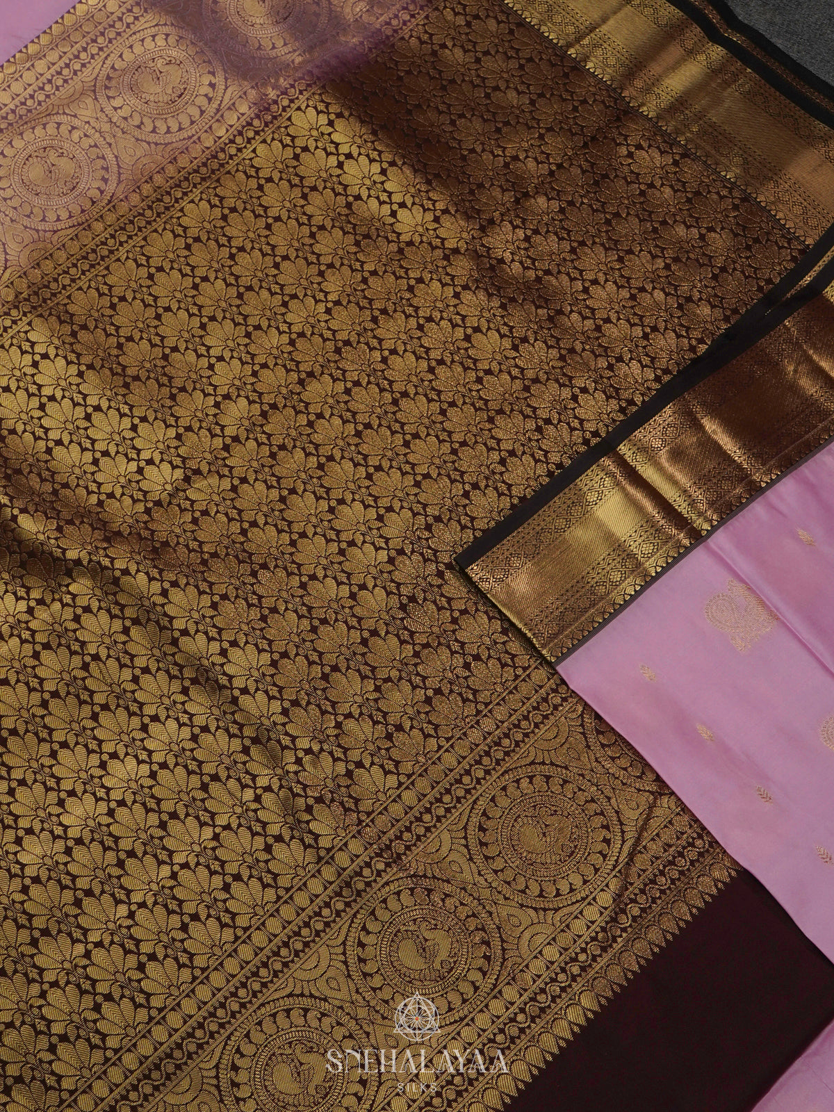 Lilac Art Silk Saree