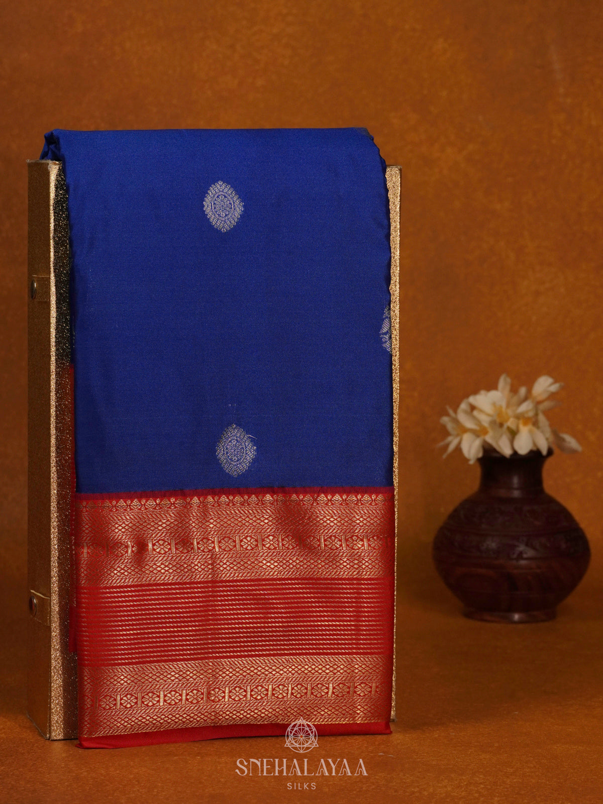 Royal Blue Art Silk Saree