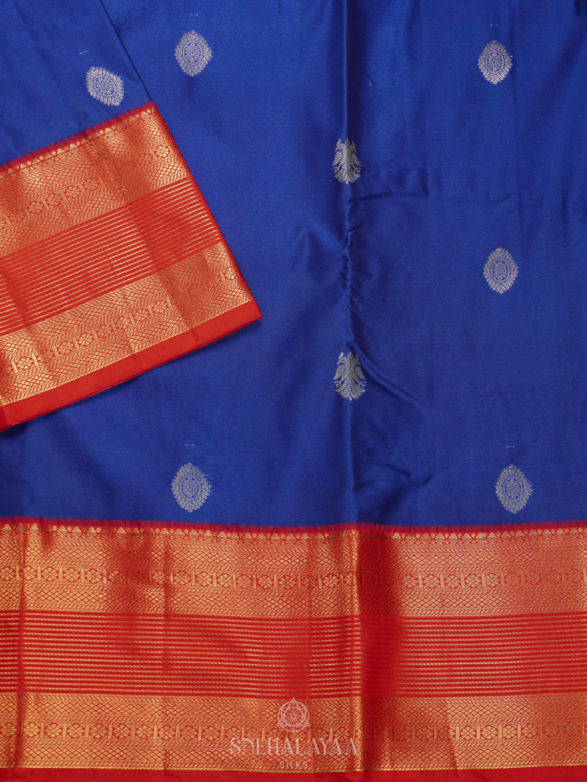 Royal Blue Art Silk Saree