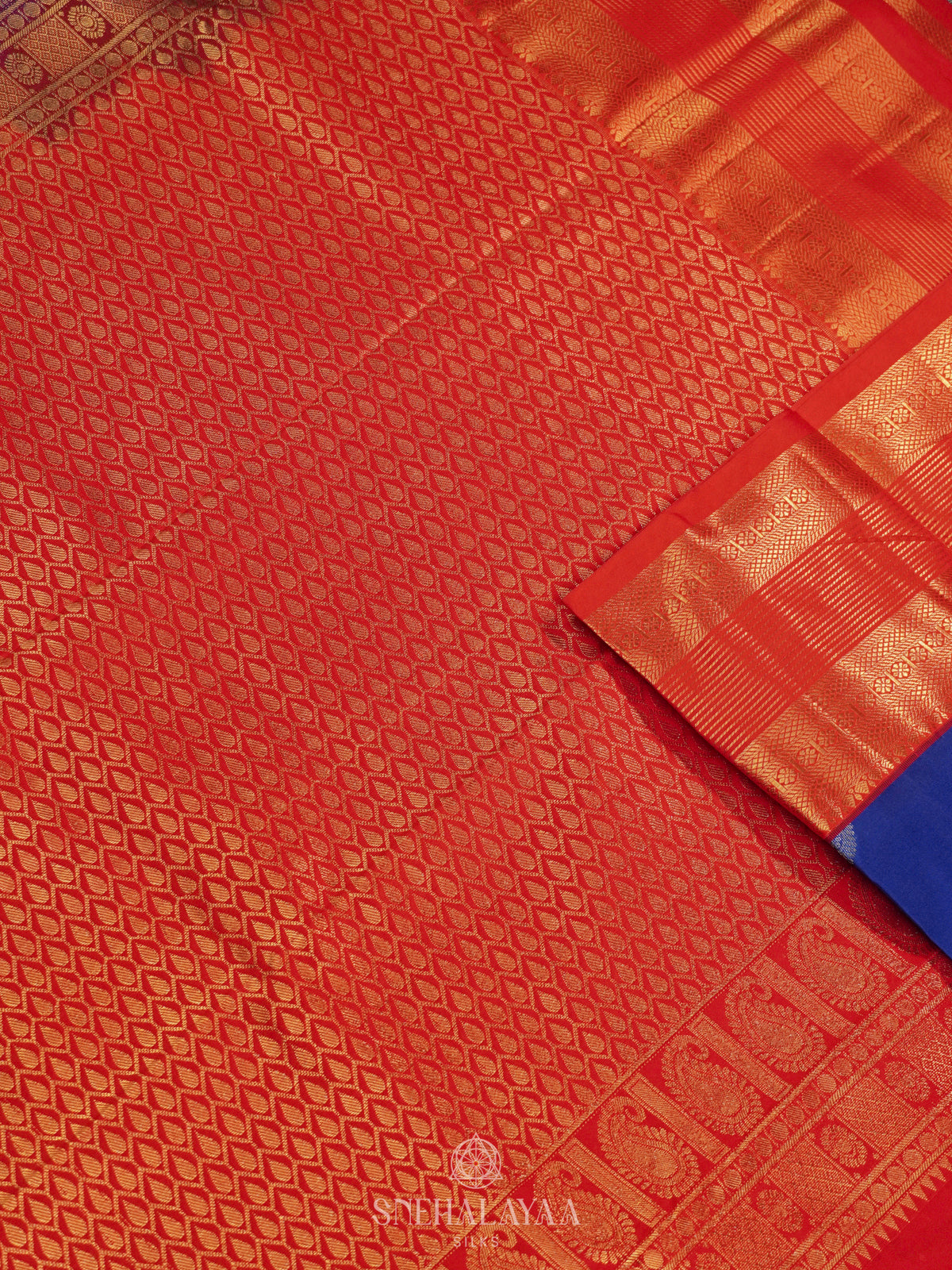 Royal Blue Art Silk Saree