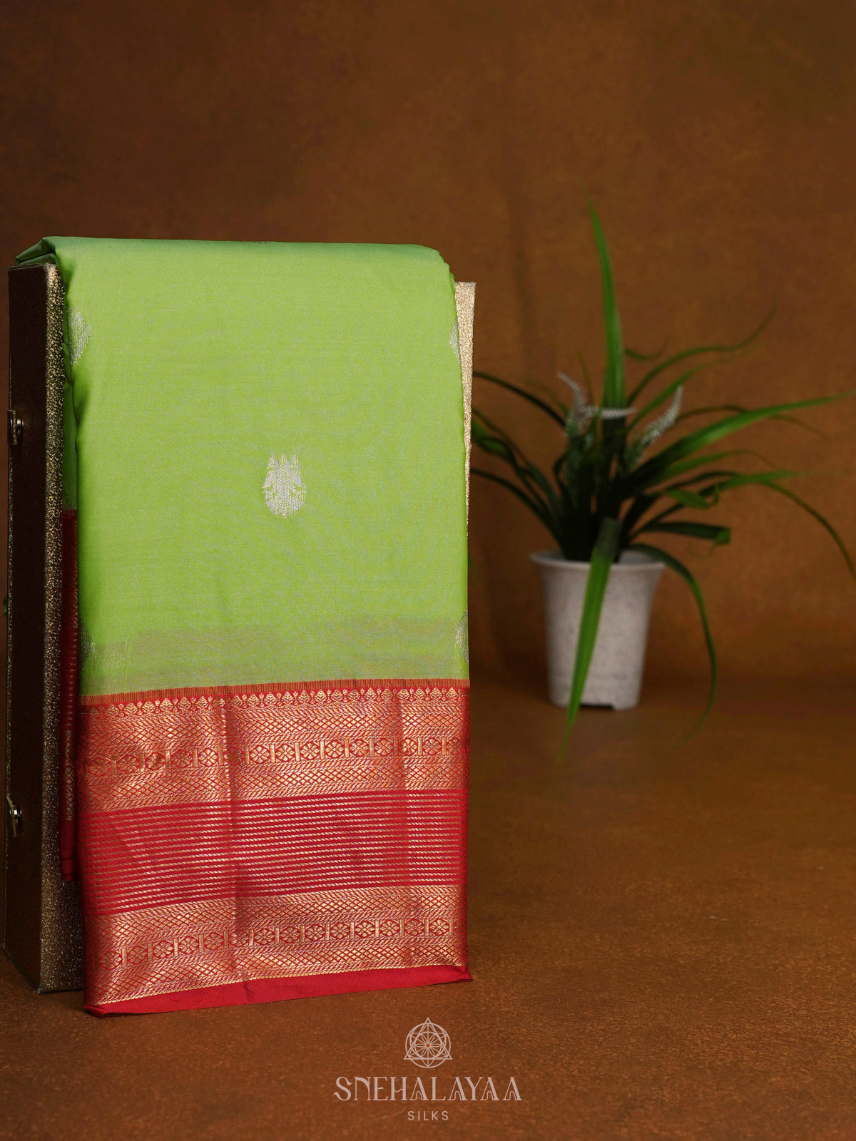 Pista Green  Art Silk Saree