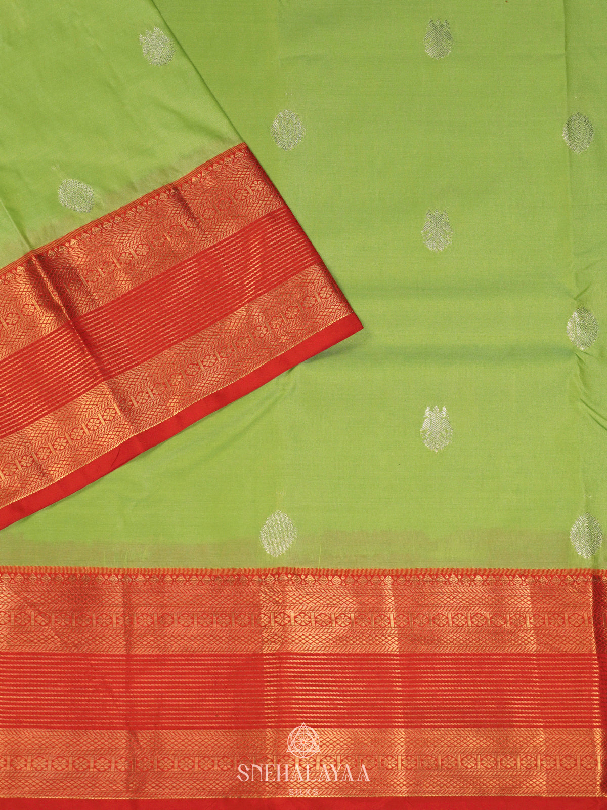 Pista Green  Art Silk Saree