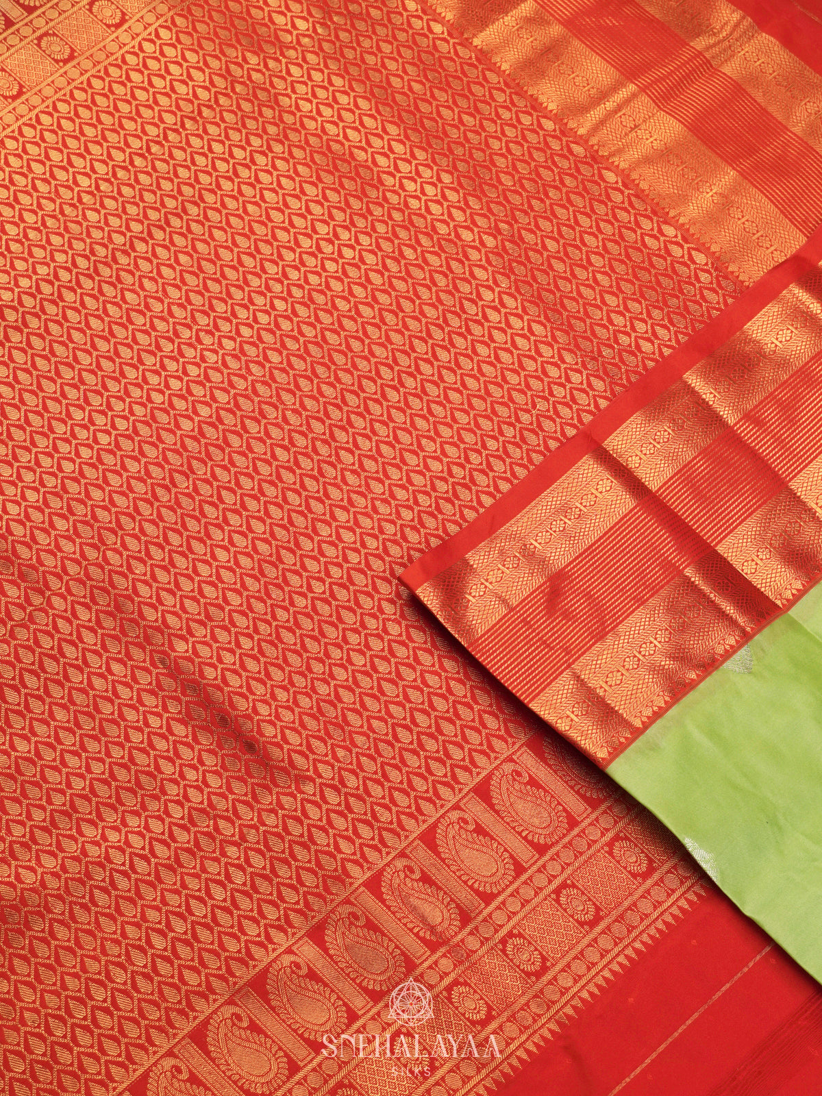 Pista Green  Art Silk Saree