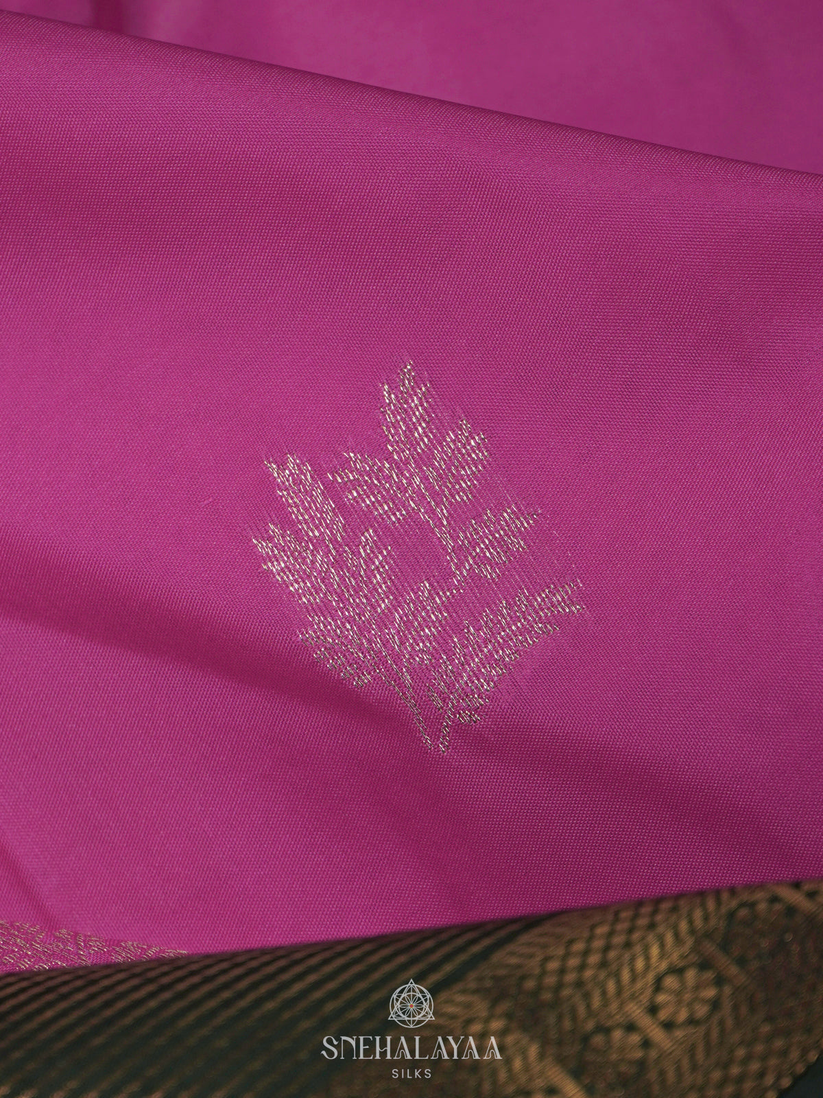 Magenta Art Silk Saree