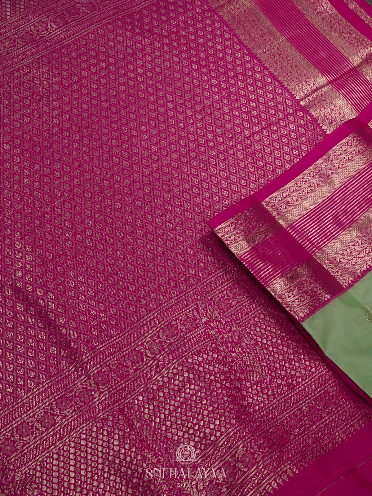 Green Art Silk Saree