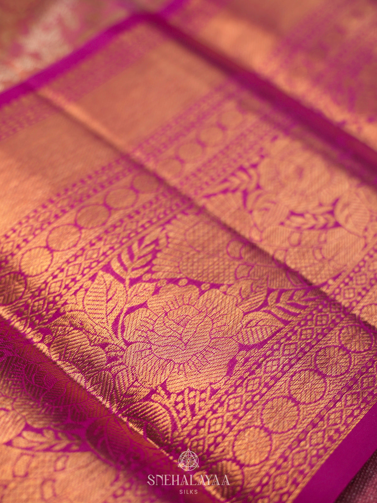 Pink Kanjivaram Silk Saree
