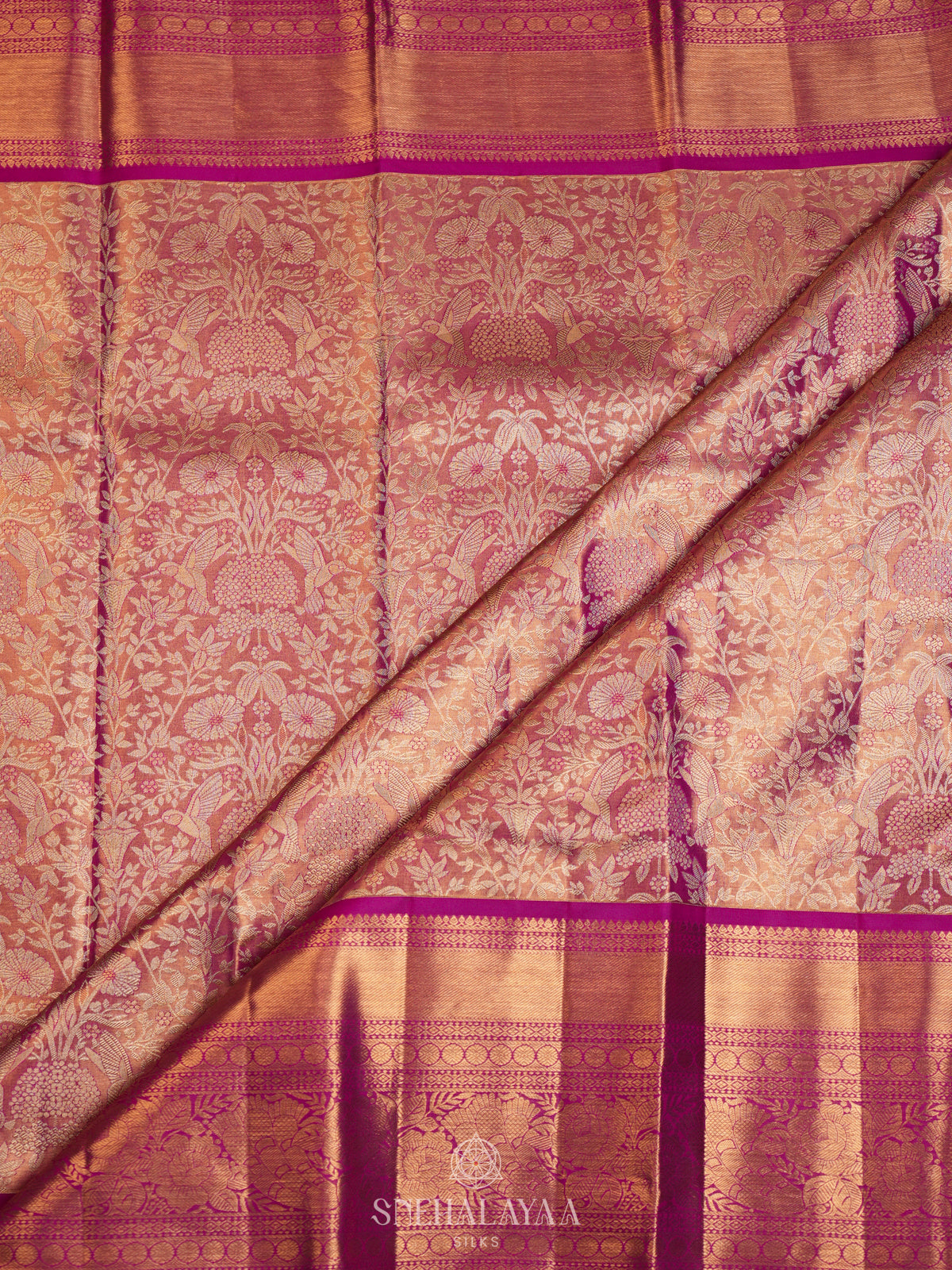Pink Kanjivaram Silk Saree
