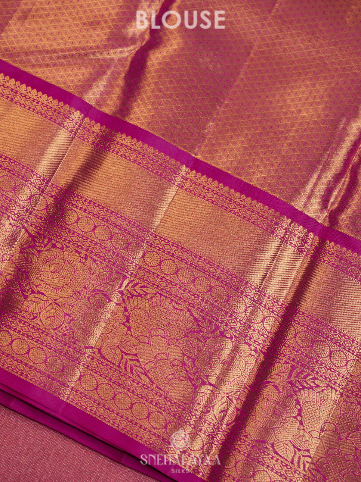 Pink Kanjivaram Silk Saree